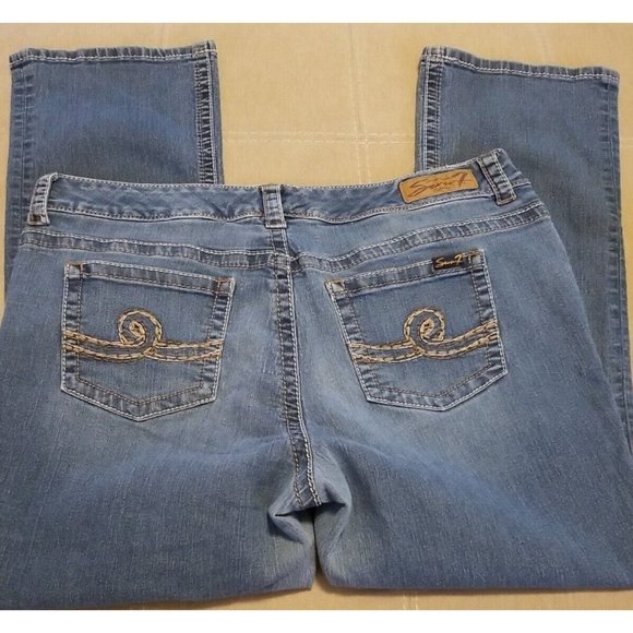 Seven 7 for all mankind Slim Boot JEANS Size 20 - Picture 5 of 5